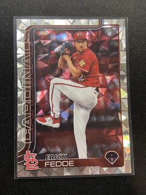 2025 Topps Erick Fedde Diamante Foil #229 Cardinals - Image 1 of 2