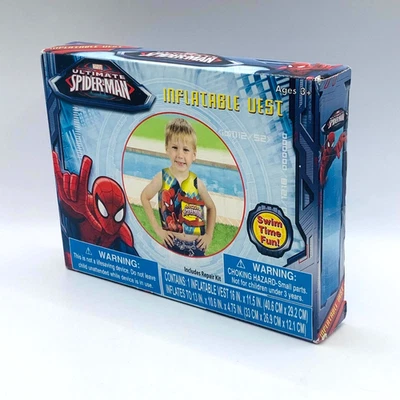 Chaleco Inflable Ultimate Spider-Man con Kit de Reparación Edades 3+ Años Marvel Foto 1 de 4
