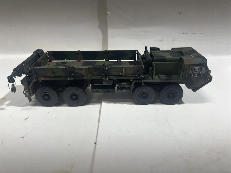 Oshkosh HEMTT M985 A2 Cargo Truck - Green Camo - TWH 1:50 Scale #077-01073  - Image 1 of 4