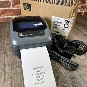 Zebra GX420d Thermal Label Printer USB Serial Parallel w/ Box & Cables - Afbeelding 1 van 9