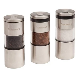 Juego de especias magnéticas para parrilla Cuisinart Css-33 plata 3 piezas NUEVO en caja - Imagen 1 de 7