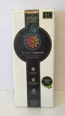 SmartSheer Ventana Aislante Marfil Transparente 59" x 84" Un Panel Ahorro de Energía Foto 1 de 2