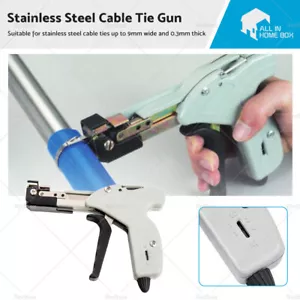 Stainless Steel Cable Tie Gun Tool Automatic Tightener Tensioner Cutter - Picture 1 of 7