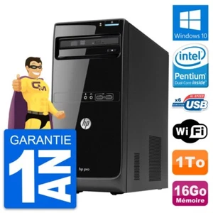 PC Tour HP Pro 3400 MT Intel Pentium G630 RAM 16Go Disque 1To Windows 10 Wifi - Foto 1 di 8