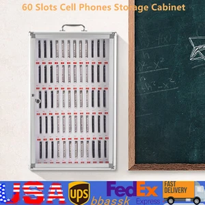 Armario de almacenamiento para teléfonos celulares caja de almacenamiento de gráficos de bolsillo transparente 60 ranuras - Imagen 1 de 12