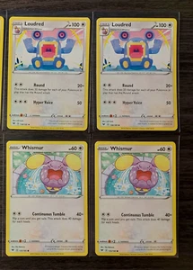 3x Loudred 136/185 & 3x Whismur 135/185 Pokemon card Vivid Voltage NM - Picture 1 of 2