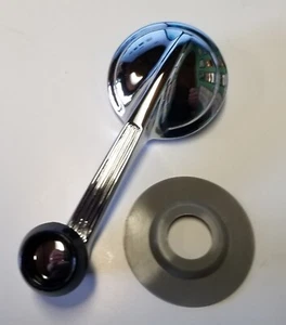 55 56 57 58 59 60 61 62 63 64 Chevy Window Handle Crank Black Knob - Picture 1 of 1