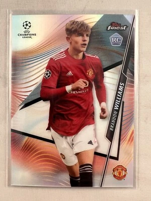 Brandon Williams 2020-21 Topps Finest UEFA UCL Silver Refractor RC Norwich City - Image 1 of 2