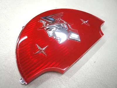 1953 1954 53 54 MERCURY MONTEREY BAÚL CRESTA EMBLEMA PLÁSTICO ROJO NUEVO * Foto 1 de 4