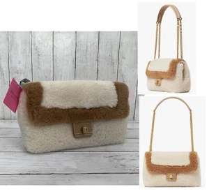 NWT Kate Spade New York Shoulder Bags Faux Fur Exterior Woman Handbags - Picture 1 of 12