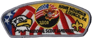 2001 Jamboree Hawk Mountain Council PA JSP grau BDR (AR793) - Bild 1 von 1
