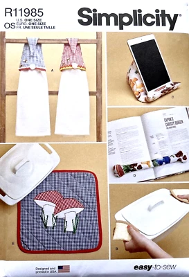 Simplicity S9878/11985  Kitchen Accessories Dish Towel, Pot Holder, Trivet More - Image 1 of 3