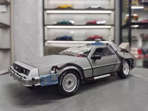Back to the Future DeLorean Movie Prototype Car 1:18 Alloy Die-cast Full-Open Au - Picture 1 of 5