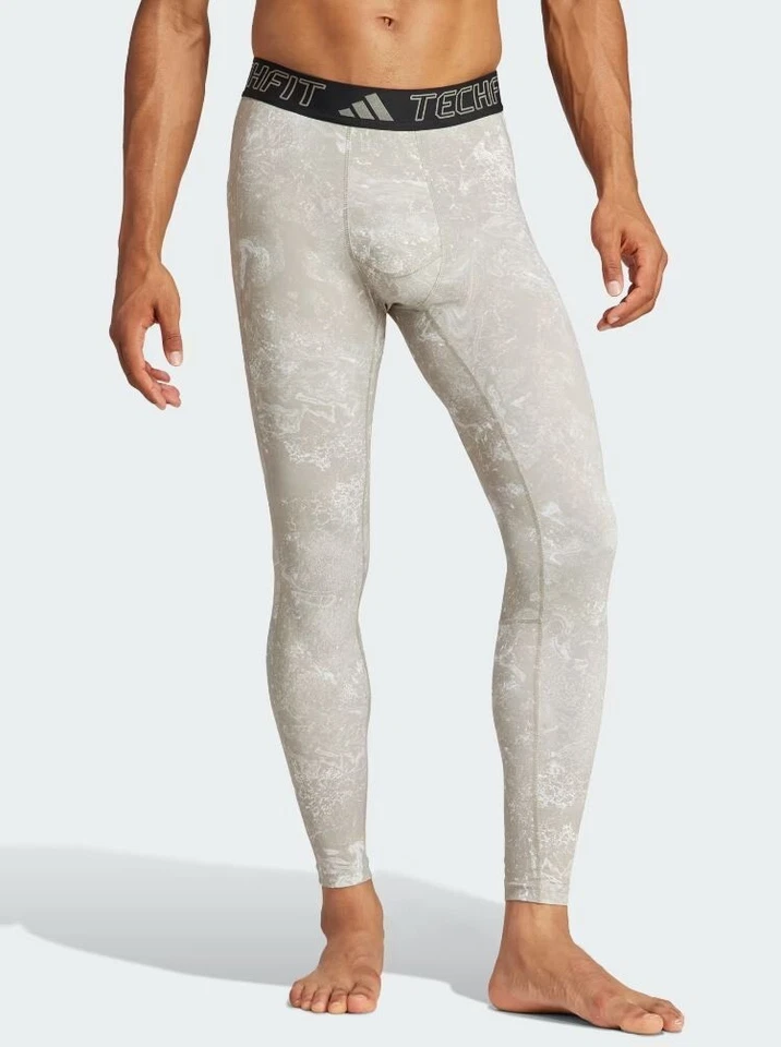 NEW MEN'S ADIDAS  TECHFIT COMPRESSION  LONG TIGHTS  ~ SIZE XL  #IR8225 - Image 1 of 4