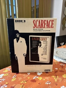 Scarface Code 3 Movie Poster Collectible Sculpture Rare 1983 Al Pacino Vintage - Picture 1 of 12