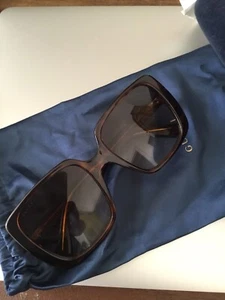 Gucci Sonnenbrille Braun Gold Eckig Oversize GU451K01N-011 Animal Print , Neu - Bild 1 von 8
