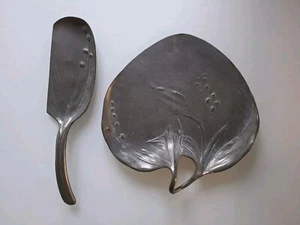 Dish Plate Tin Art Deco Art Nouveau Signed kayserzinn 4294, Empty Pocket - Picture 1 of 20