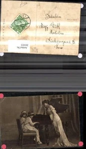 201033,Frau Mädchen a. Klavier  - Picture 1 of 1