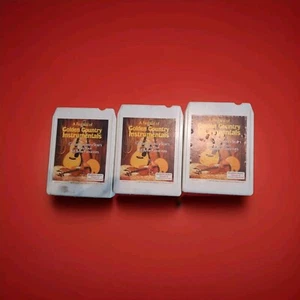 THREE 8-Track Tapes - COMPILATIONS of VARIOUS ARTISTS - Country - Picture 1 of 3