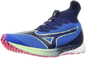 MIZUNO Men's Running Shoes WAVE DUEL NEO 2 Blue Yellow U1GD2100 US5.5(23.5cm) - Picture 1 of 7