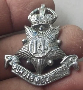 BRITISH INDIA PUNJAB REGIMENT **14** MINIATURE BADGE L@@K!! - Picture 1 of 2