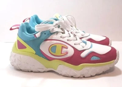 Zapatillas sin mangas Champion colores neón niños talla 3  Foto 1 de 4