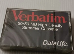 Datalife Verbatim 20/50 MB High Density Streamer Blank Cassette - Afbeelding 1 van 4