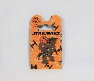 Disney Star Wars Happy Halloween Chewbacca Holding Pumpkin 3-D Pin NEW RARE CUTE - Picture 1 of 1