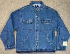 Chaps Ralph Lauren Men's Rare Vtg Embroidered Trucker Denim Jacket Size XL - Picture 1 of 16
