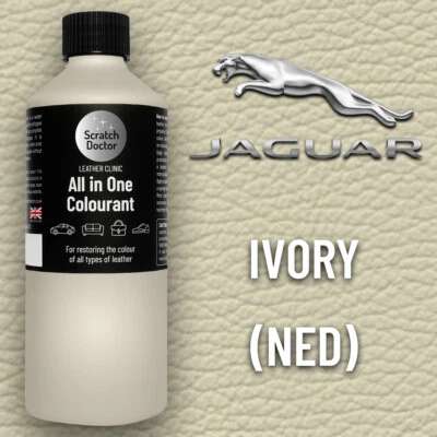 THE SCRATCH DOCTOR Pintura de cuero para asiento de coche JAGUAR MARFIL NED 250 ml tinte reparación coloreado