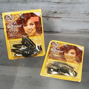 2 Packs Vintage 1977 NEW GOODY  Contour Clips Stainless Steel Rust Proof