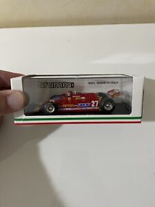 Brumm Ferrari 126CK turbo Gilles Villeneuve GP Usa Ovest 1981+driver 1/43