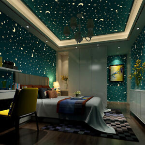 Glow in the Dark Contact Paper Self Adhesive Non Woven Wallpaper Home Wall Decor