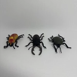 Bug Beetle PVC juguete insecto insecto modelo figura juguete educativo. Juego de 3 - Imagen 1 de 8