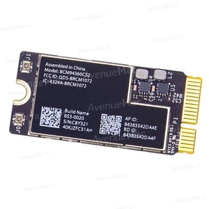  CARTE RÉSEAU WIFI AIRPORT POUR MACBOOK AIR 11" 13" A1369 A1370 A1465 A1466 - Photo 1/2