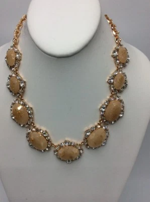 $79.50 Charter Club Collar Piedra Rosa Estrás Tono Oro Rosa HA15 Foto 1 de 4