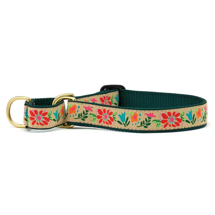 Up Country Naughty And Nice Hundehalsband Größe L - Breites Nylonband Mit Messing-Hardware (ca. 38-53 Cm)