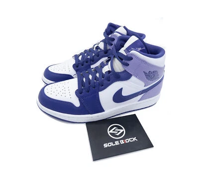 Nike Air Jordan 1 Mid Sky J Purple Retro Sneakers Men's DQ8426-515 - Image 1 of 4