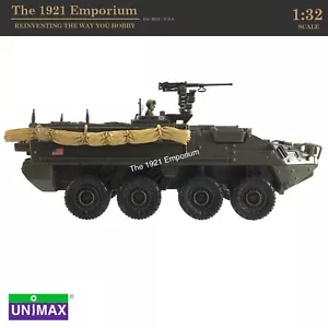 1:32 Unimax Toys Forces of Valor US Army M1126 Stryker Armored Vechicle + Figure - Picture 1 of 5