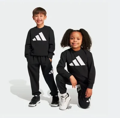 Tuta Unisex Adidas Essentials - Nero - Immagine 1 di 4