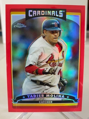 2006 Topps Chrome - Yadier Molina #154 红色折射器 /90 — 第 1/3 张图片