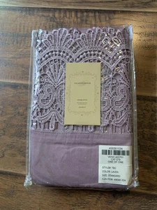 Highgate Manor Two Standard Shams Charlotte Lace Cotton Lilac - Picture 1 of 2