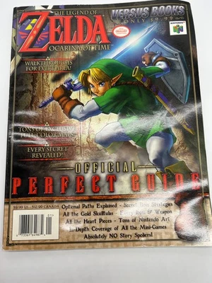 Legend of Zelda Ocarina of Time Official Perfect Guide Book N64 1998 No inserts - Image 1 of 4