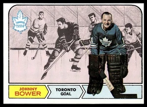 1968-69 Topps Hockey NR-MINT Johnny Bower Toronto Maple Leafs #122 - Picture 1 of 2
