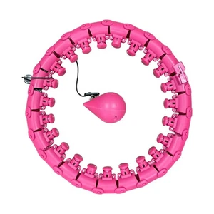 Rosa Smart Weighted Fit Hoop Erwachsene Gewichtsverlust 24 abnehmbare Knoten gewichteter Hula - Bild 1 von 4