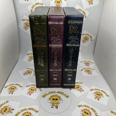 The Lord of the Rings Complete Trilogy Special Extended Edition DVD Box Sets Lot Foto 1 de 4