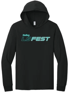 10523-MDHOL LS Fest Turbo Teal LS Hooded Tee - Picture 1 of 2