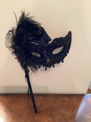 Máscara de Mascarada con Palo de Sujeción Máscaras de Disfraz Veneciano para Mujer - muy Bonita Foto 1 de 3