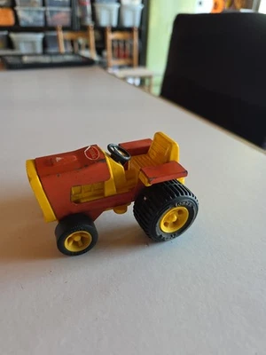 Vintage 1970's Small Tonka Tractor Orange and yellow 811002 Farm 4" - Image 1 of 2