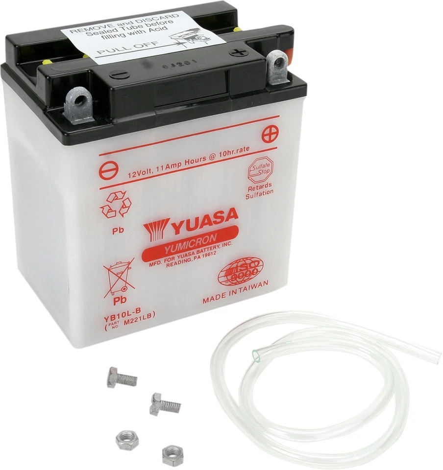 Yuasa YB10L-B Yumicron 12V Motorcycle Battery - Imagem 1 de 1